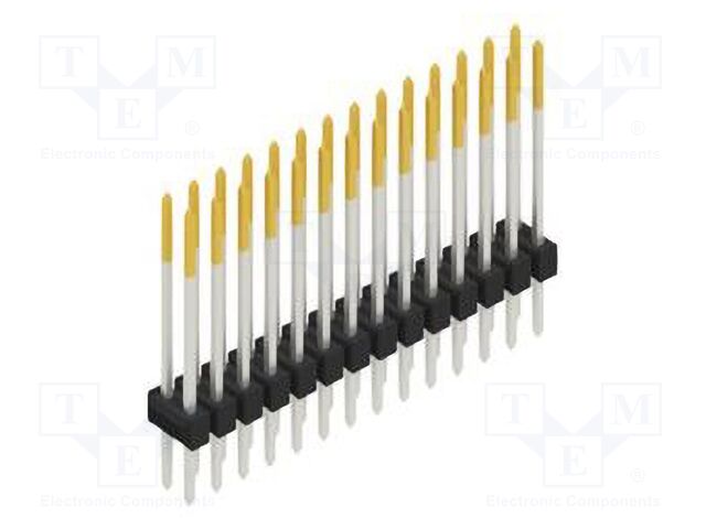 Connector: pin strips; pin header; male; PIN: 28; 2.54mm; THT; 2x14