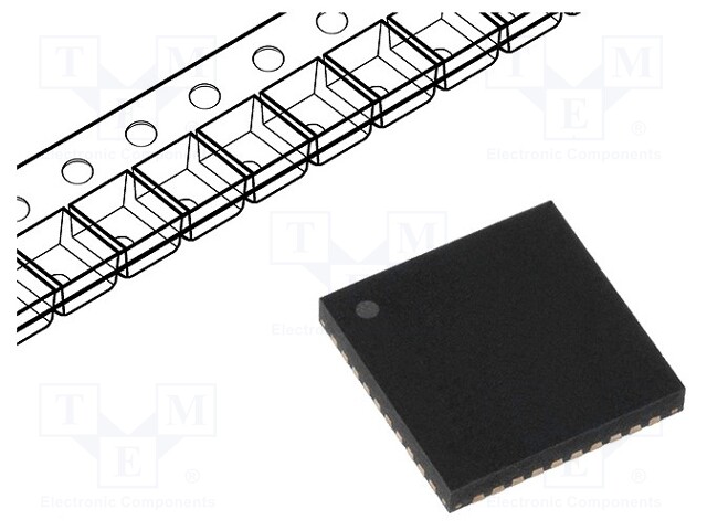 Driver; 3-phase motor controller; 6÷28VDC; QFN40; Amplifiers: 3