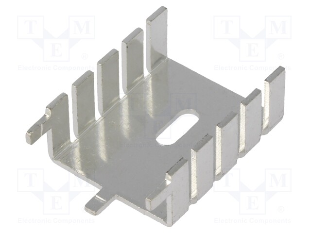 Heatsink: extruded; U; TO220; silver; L: 30mm; W: 25.4mm; H: 12.7mm