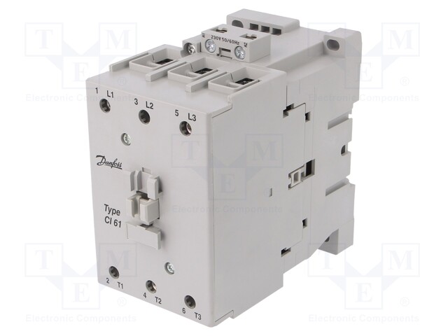 Contactor: 3-pole; NO x3; 230VAC; 60A; DIN,panel; CI 61; -25÷60°C