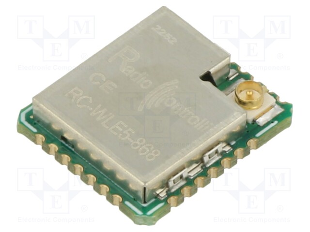 Module: LoRA; 868MHz; -140dBm; 2.5÷3.7VDC; 18.5dBm; SMD; 120/5A