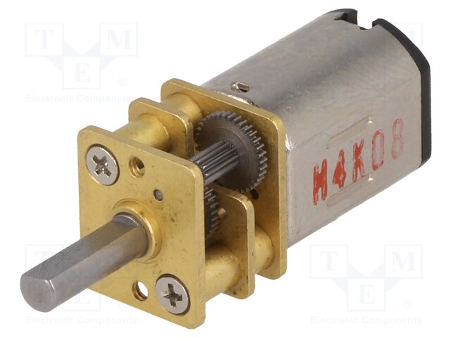 Motor: DC; with gearbox; HP; 6VDC; 1.6A; Shaft: D spring; max.166mNm