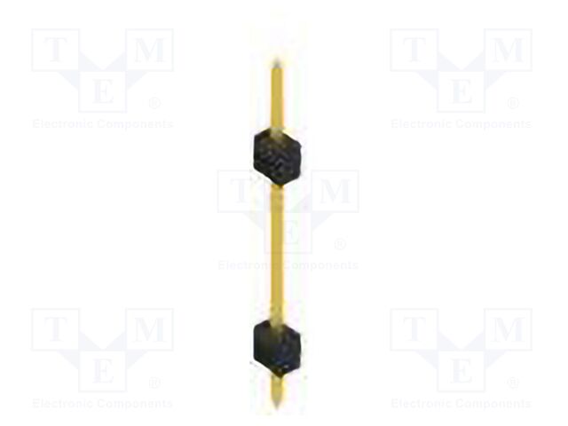 Connector: pin strips; pin header; male; PIN: 1; 2.54mm; THT; 1x1