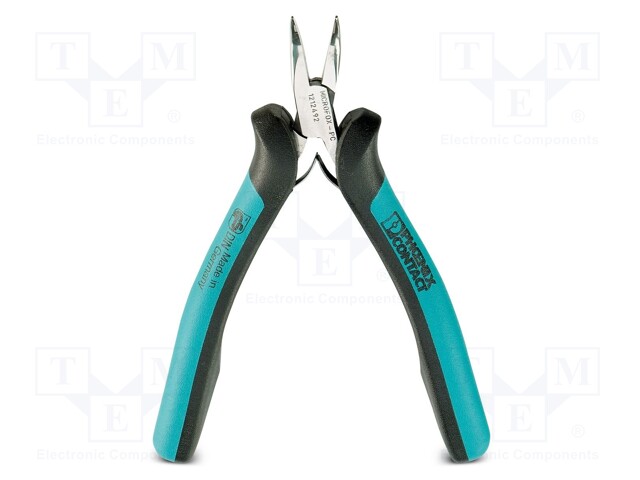 Pliers; half-rounded nose; 120mm