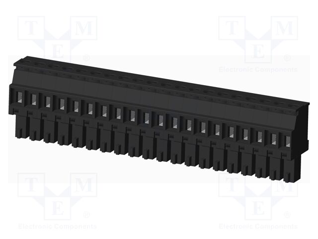 Connector: pluggable terminal block; plug; female; angled 90°