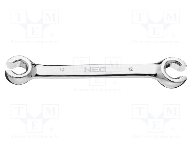 Wrench; flare nut wrench; 10mm,12mm; Chrom-vanadium steel