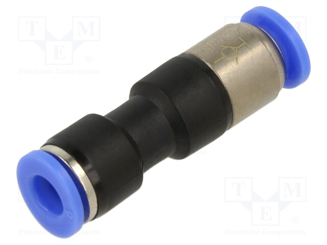 Stop valve; -0.95÷15bar; nickel plated brass,PBT; 6mmx2; 0÷60°C