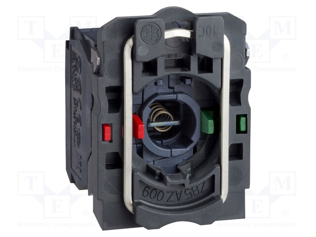 Contact Block, SPST-NC/NO, Screw Clamp, 2 Pole, 6 A, 120 V