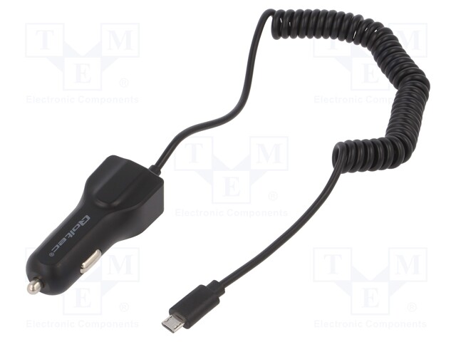Automotive power supply; USB A socket,USB micro plug; 5V/3,4A