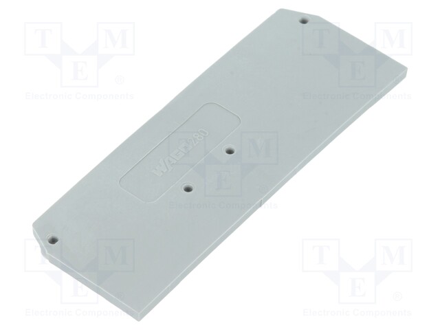 End plate; grey