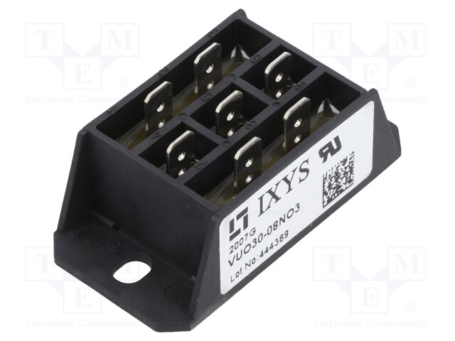 Three-phase bridge rectifier; Urmax: 800V; If: 45A; Ifsm: 300A