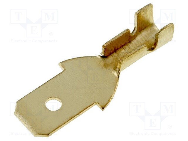 Terminal: flat; 4.7mm; 0.3÷1mm2; gold-plated; male