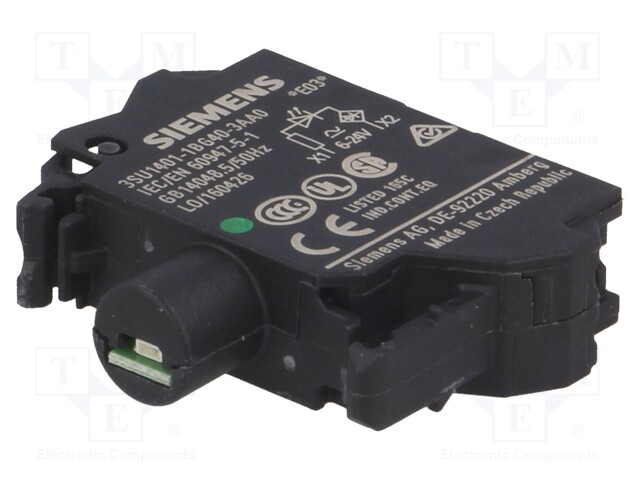 Illuminating unit; 22mm; 3SU1.5; -25÷70°C; Illumin: LED; front