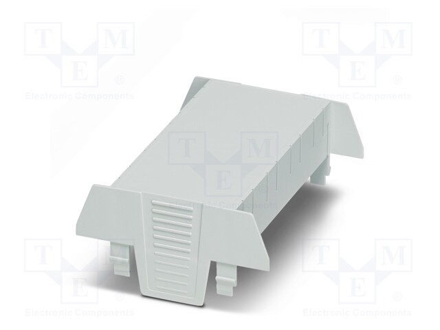 Cover; for enclosures; UL94HB; Series: EH 90; Mat: ABS; grey; 90mm