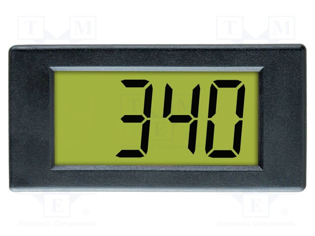 Indicator, DPM342, Current Loop, 4mA to 20mA, 3.5 Digits, 5 Vdc to 6 Vdc