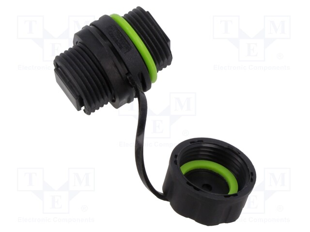 Connector: fiber optic; socket; SC; for panel mounting; ways: 2
