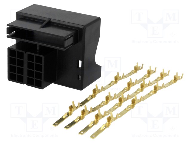 Kit; socket; Quadlock; PIN: 16; with terminal; Works with: 80320