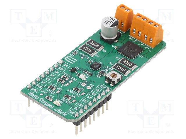 Click board; stepper motor driver; GPIO,I2C; TB67S109AFTG