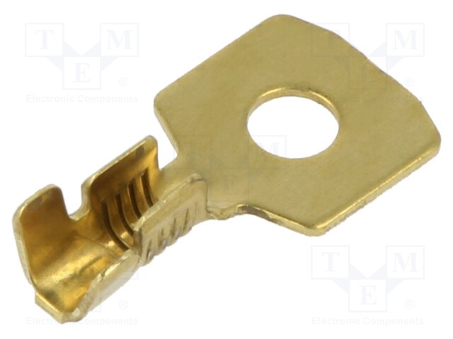 Tip: ring; M4; 1÷2.5mm2; crimped; for cable; straight; brass; bulk