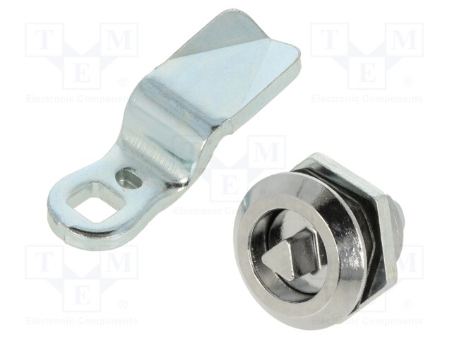 Lock; cast zinc; 30mm; Kind of insert bolt: T7; Body: black