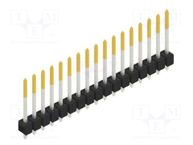 Connector: pin strips; pin header; male; PIN: 17; 2.54mm; THT; 1x17