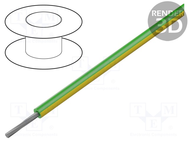 Wire; ÖLFLEX® HEAT 260 SC; stranded; Cu; 1x10AWG; teflon; 300/500V