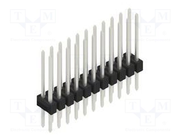 Connector: pin strips; pin header; male; PIN: 22; 2.54mm; THT; 2x11