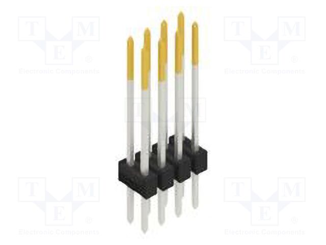 Connector: pin strips; pin header; male; PIN: 8; 2.54mm; THT; 2x4