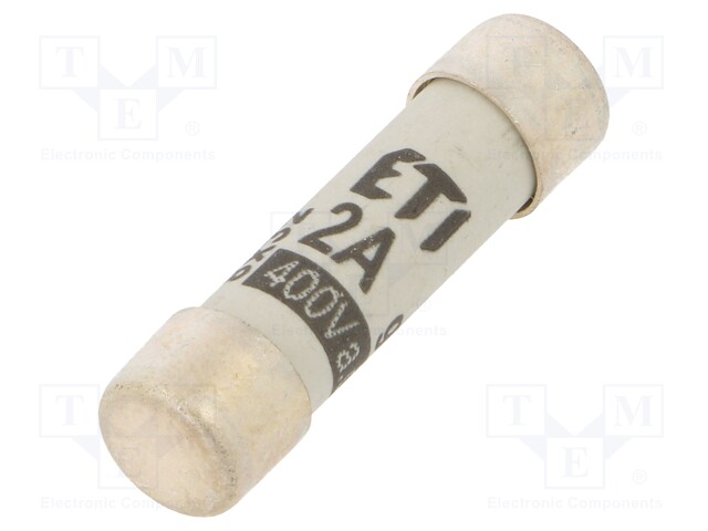 Fuse: fuse; gG; 2A; 400VAC; cylindrical,industrial; 8x31mm