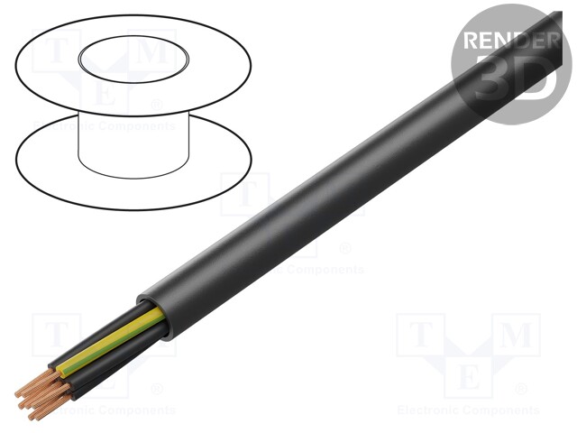 Wire; ÖLFLEX® ROBUST 210; 7G0,75mm2; unshielded; 300/500V; TPE; Cu