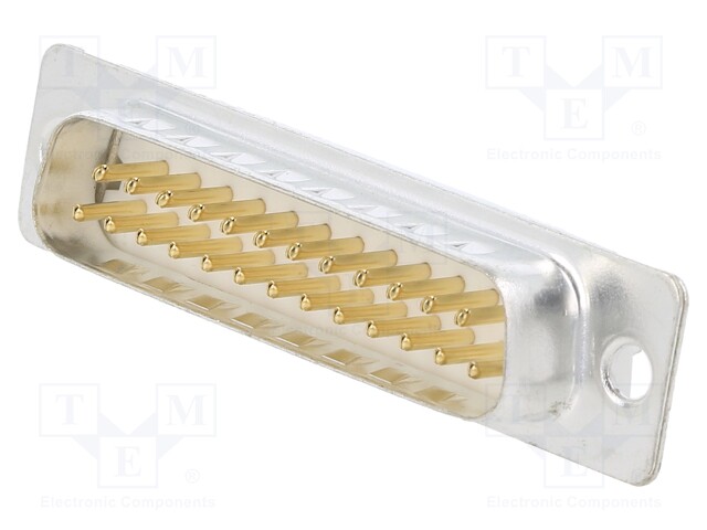 D Sub Connector, DB25, Standard, Plug, FCI D Series, 25 Contacts, DB, Solder Cup