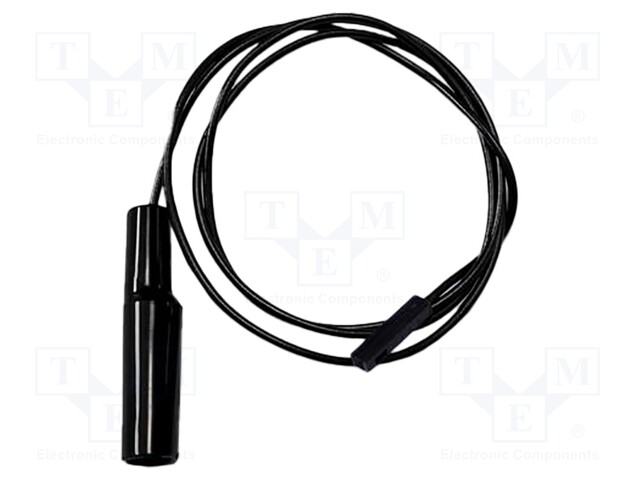 Test lead; 5A; square pin receptacle,aligator clip; Len: 0.61m