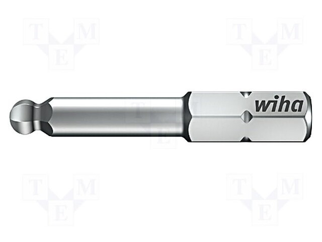 Screwdriver bit; Allen hex key,spherical; HEX 4mm