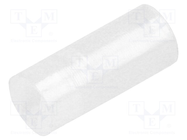 Spacer sleeve; LED; Øout: 4mm; ØLED: 3mm; L: 9.5mm; natural; UL94V-2