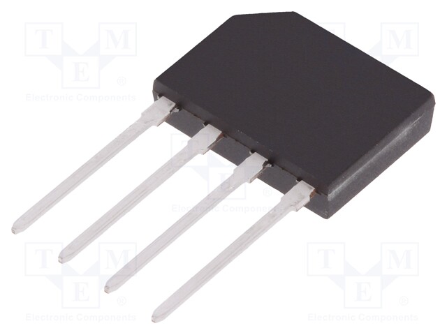 Single-phase bridge rectifier; Urmax: 800V; If: 2A; Ifsm: 60A; GBP