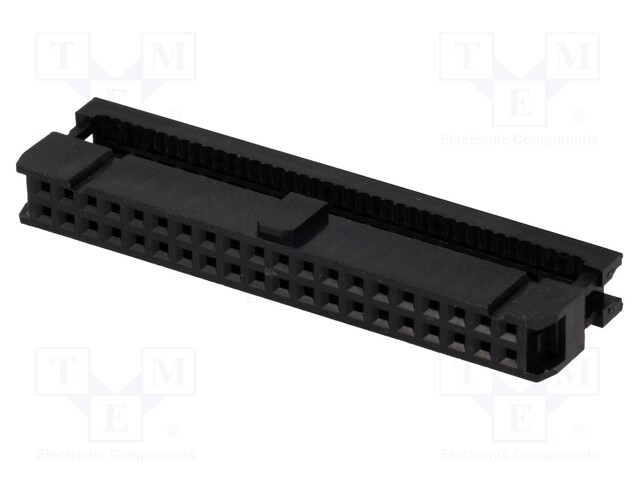 Plug; IDC; female; PIN: 40; IDC; for ribbon cable; 1.27mm