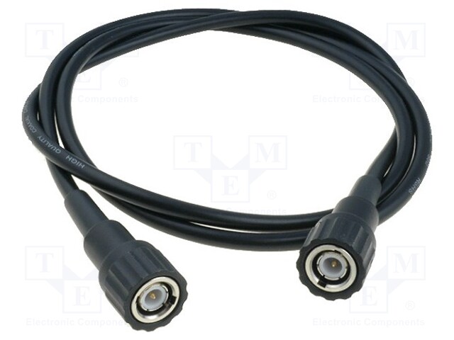 Test lead; 1m; black; 3A; Structure: BNC plug-BNC plug