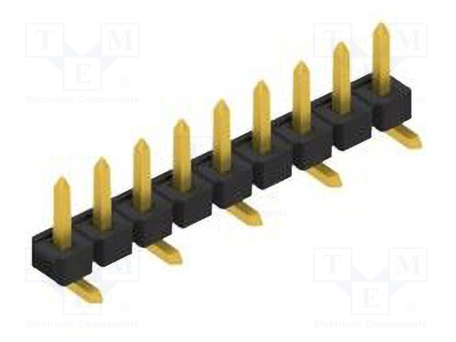 Connector: pin strips; pin header; male; PIN: 9; 2.54mm; SMT; 1x9