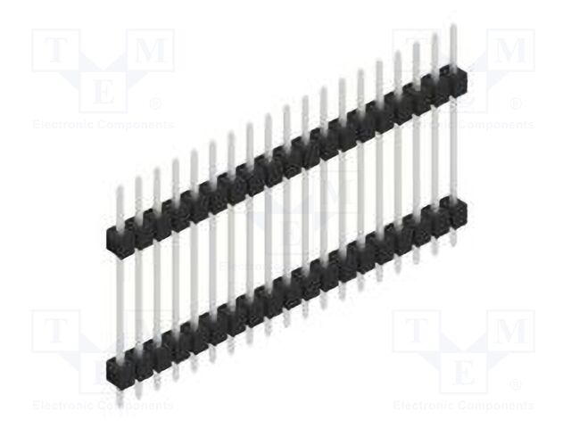 Connector: pin strips; pin header; male; PIN: 19; 2.54mm; THT; 1x19