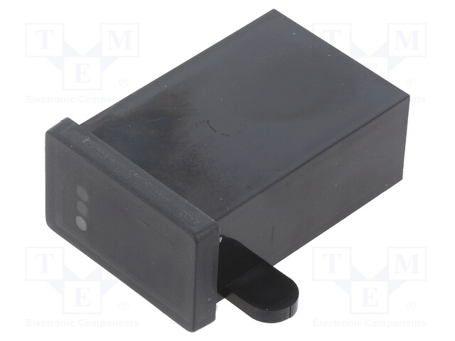 Enclosure: specialist; X: 34.6mm; Y: 54.2mm; Z: 20.5mm; ABS; black