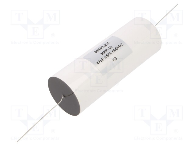 Capacitor: aluminum-polypropylene-paper; 10uF; 250VDC; ±5%