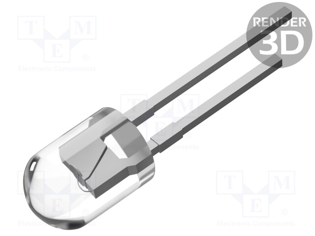 Phototransistor; 5mm; λp max: 520nm; 60V; Lens: transparent; 50mW