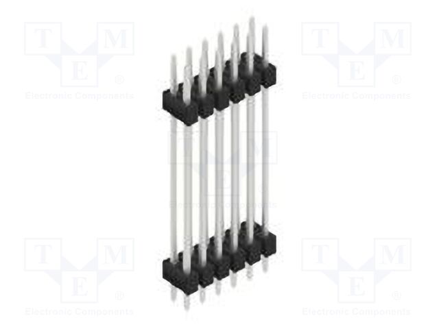 Connector: pin strips; pin header; male; PIN: 12; 2.54mm; THT; 2x6