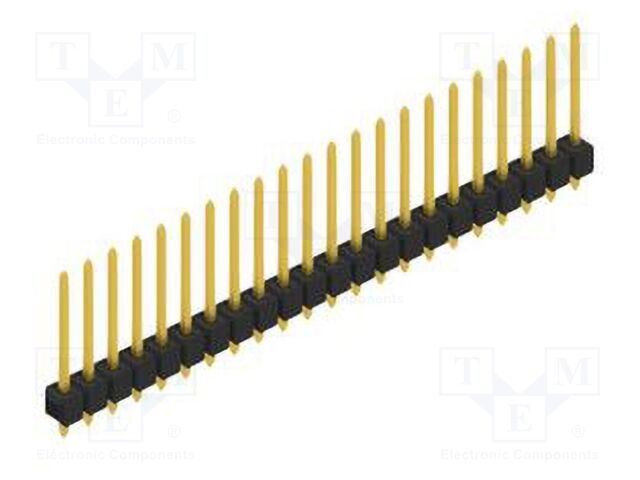 Connector: pin strips; pin header; male; PIN: 22; 2.54mm; THT; 1x22