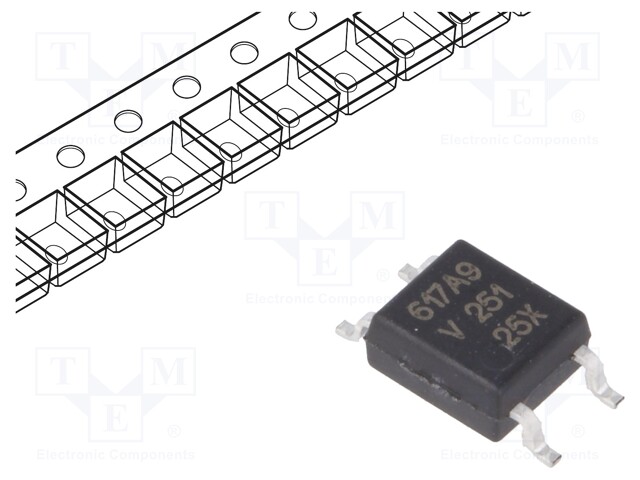 Optocoupler; SMD; Channels: 1; Out: transistor; Uinsul: 3.75kV; SOP4