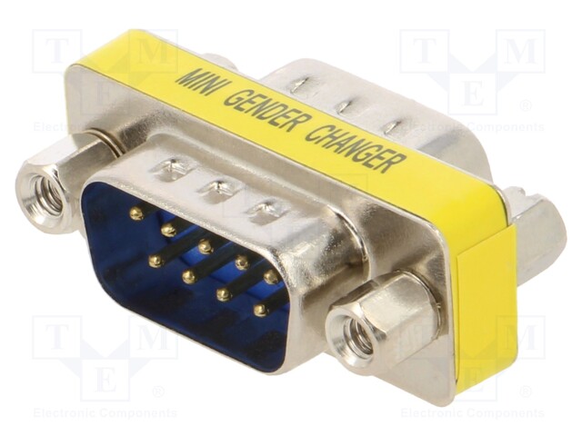 Transition: adapter; D-Sub 9pin male,D-Sub 9pin female