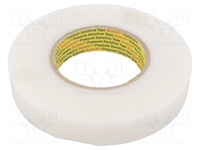 Tape: sealing; W: 25mm; L: 11m; Thk: 1mm; natural (transparent); 400%