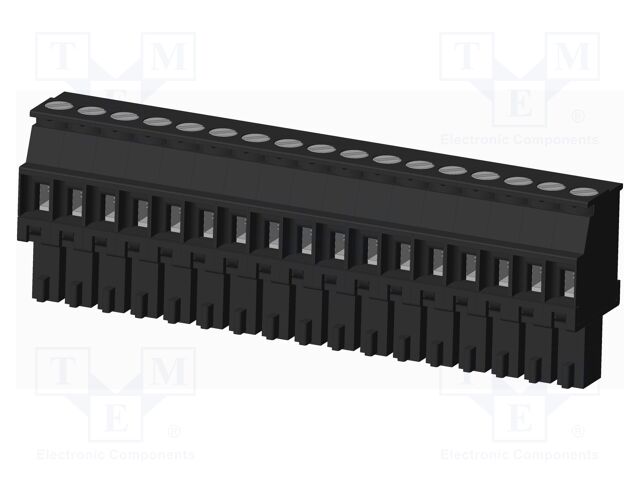 Connector: pluggable terminal block; plug; female; angled 90°