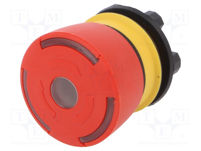 Switch: emergency stop; Stabl.pos: 2; NC; 5A/250VAC; 5A/24VDC; 22mm