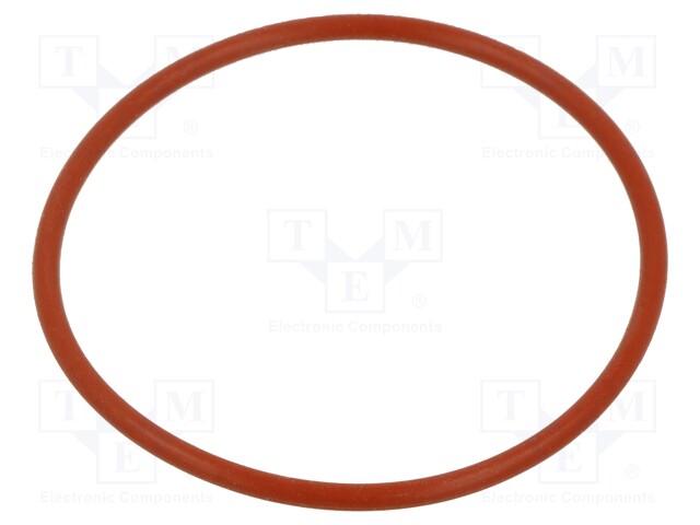 O-ring gasket; silicone; Thk: 2.62mm; Øint: 56.82mm; red; -60÷160°C